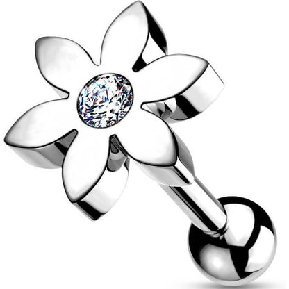 Barbell Flower Zirconia