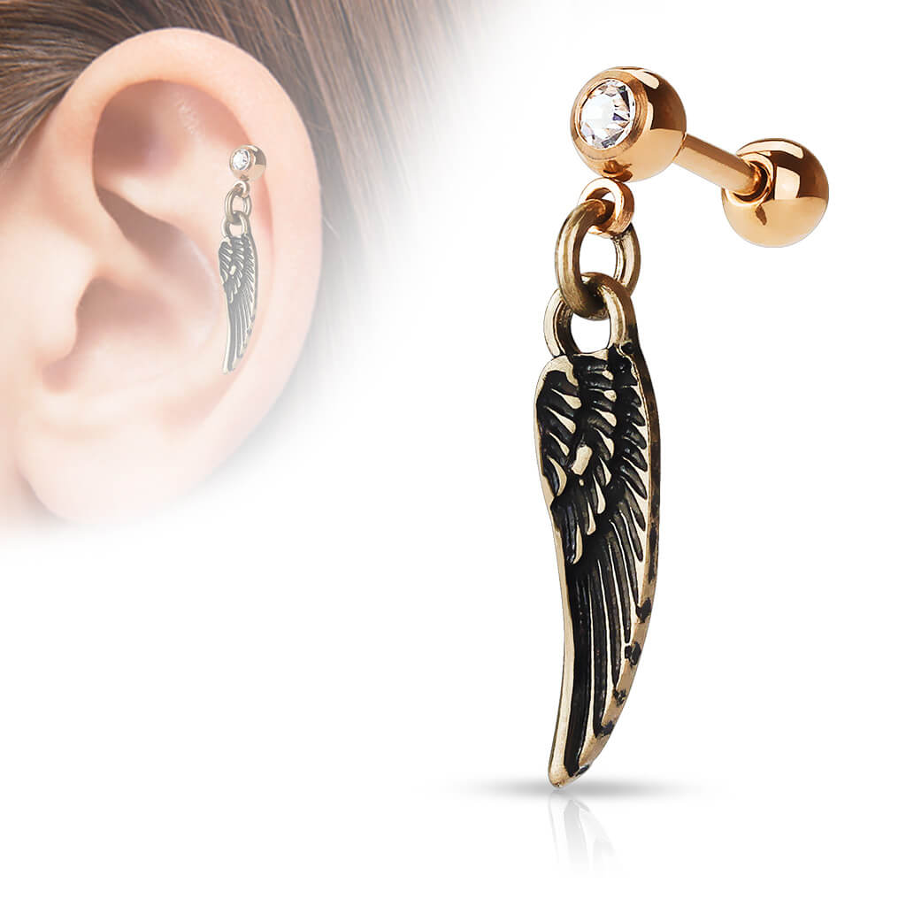 Barbell Wing dangle Zirconia