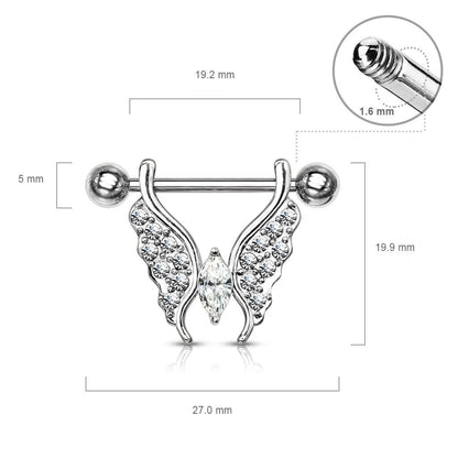 Téton Papillon Zircone