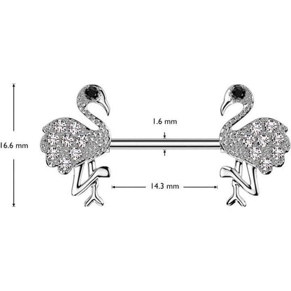 Téton Flamant Rose Zircone