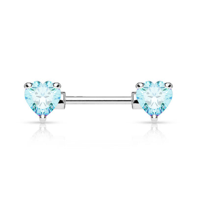 Nipple Piercing Heart Zirconia