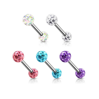 Nipple Piercing Ball Zirconia Internally Threaded