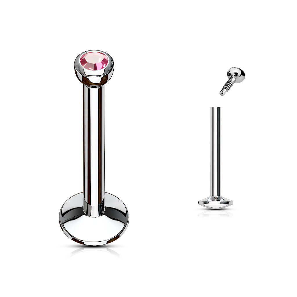 Labret Ball Zirconia Internally Threaded