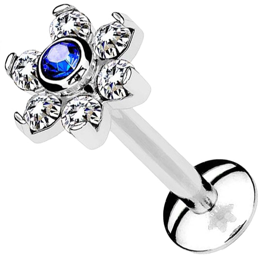 Circonita Flor Plata Rosca interna Labret