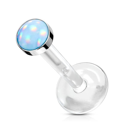 Labret Pietra sintetica piatta brillante