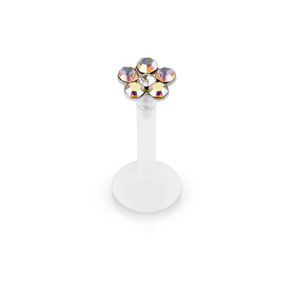 Labret Blume Zirkonia