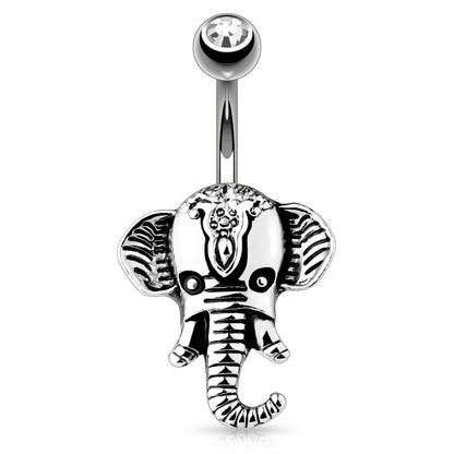 Bauchnabelpiercing Elefant Zirkonia