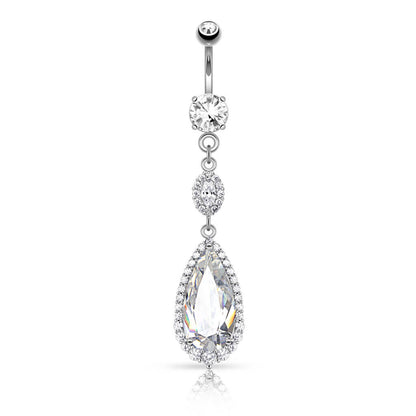 Belly Button Piercing Drop dangle Zirconia