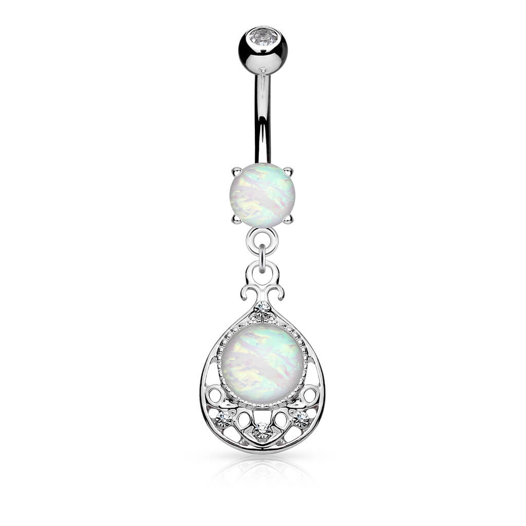 Belly Button Piercing Drop dangle Opal