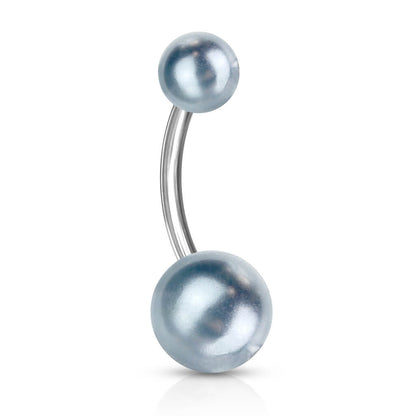 Belly Button Piercing Acrylic Pearlish Look Ball