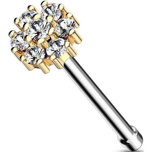 Nose Stud Flower Zirconia