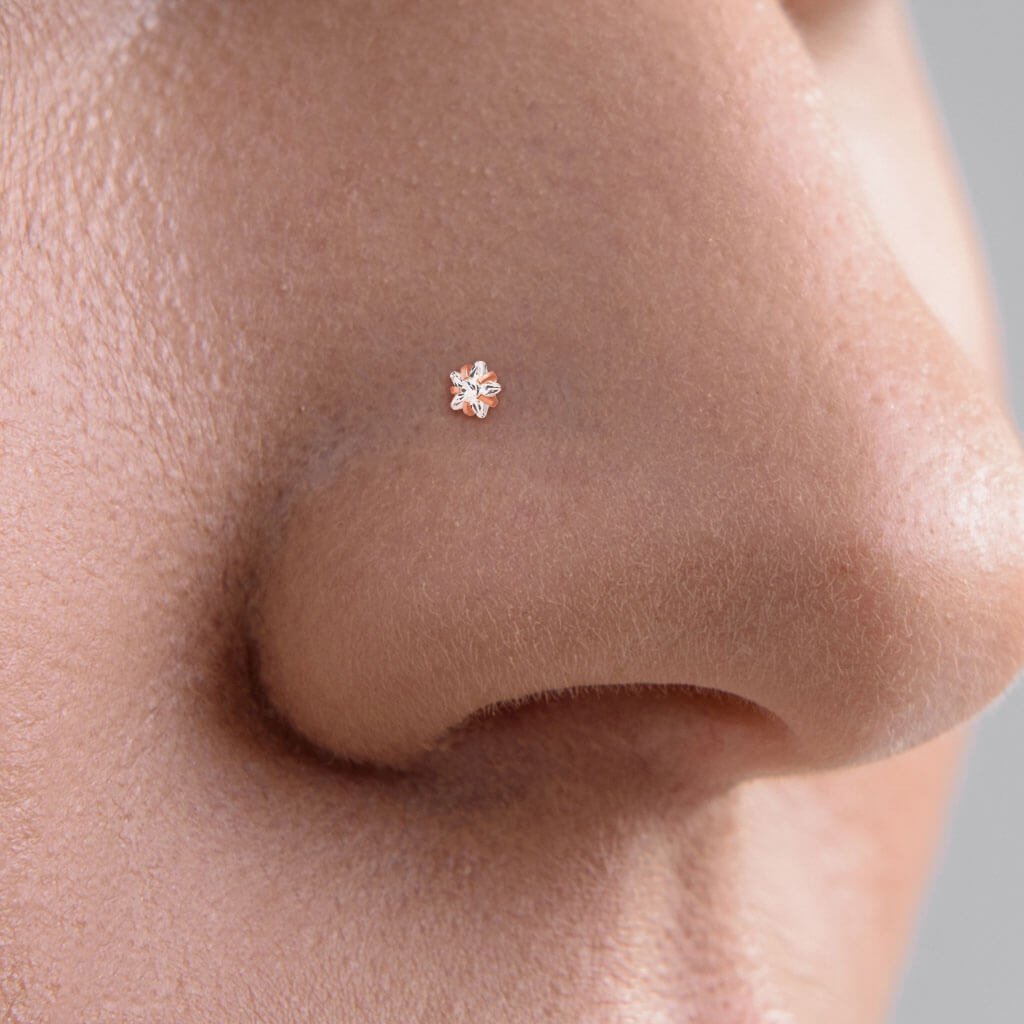 Nose Stud Star Zirconia