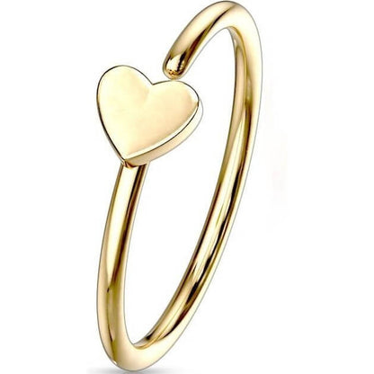 Anello Piercing Cuore Pieghevole