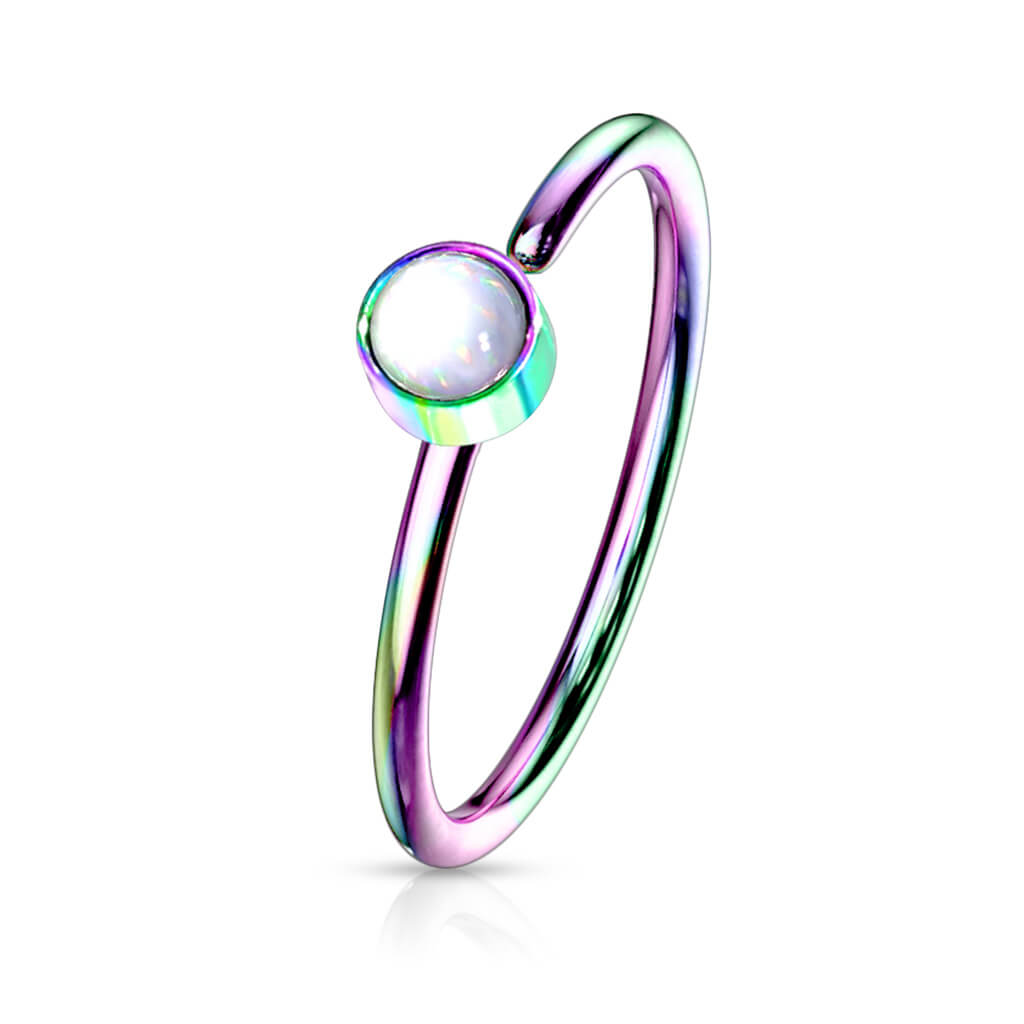 Ring Illuminating synthetic Stone Bendable