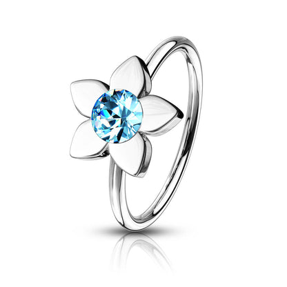 Ring Flower Zirconia Bendable