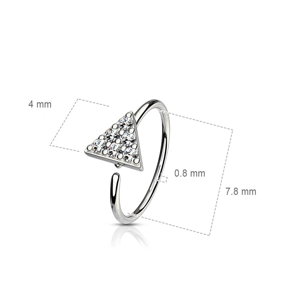 Ring Triangle Zirconia Bendable