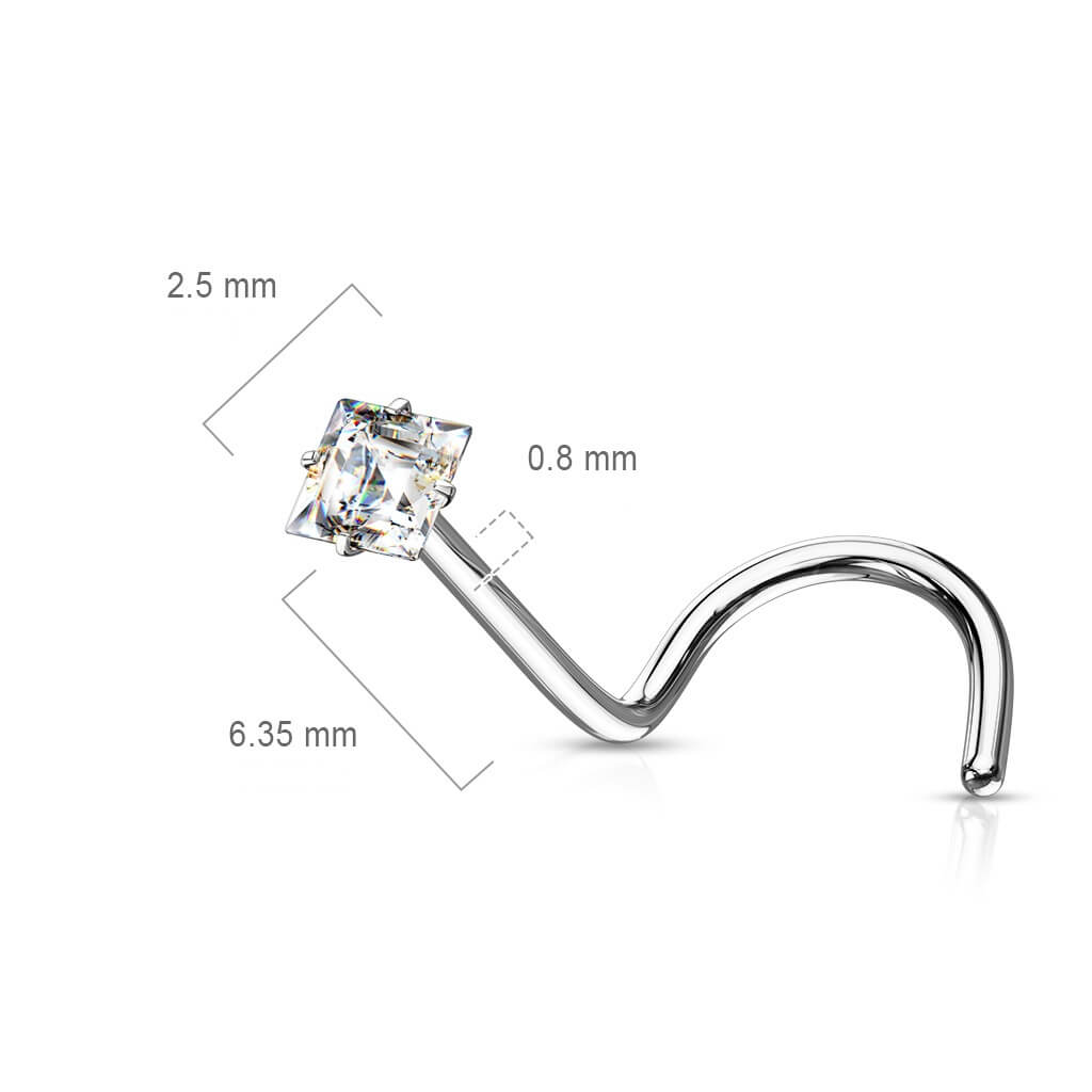 Nariz Screw Circonita Cuadrada