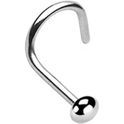 Nose Screw Ball Spike Halfball Silver