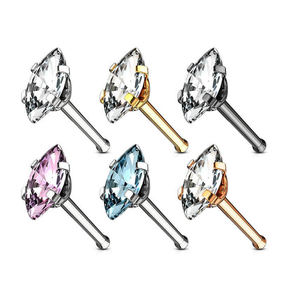 Nose Stud Marquise Cut Zirconia