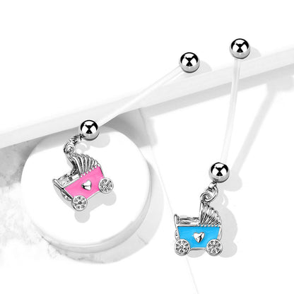 Bauchnabelpiercing Kinderwagen beweglich