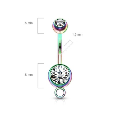 Belly Button Piercing Ball Zirconia