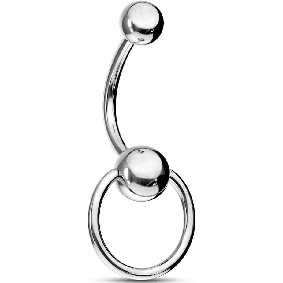 Piercing Nombril Anneau d´Esclave Argent