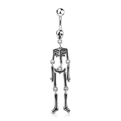 Piercing Nombril Pendentif Squelette