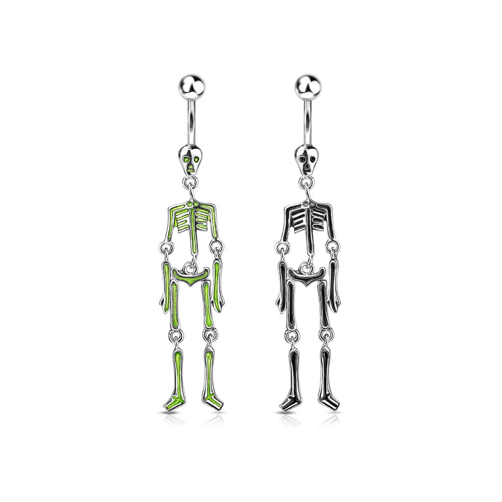 Belly Button Piercing Skeleton dangle