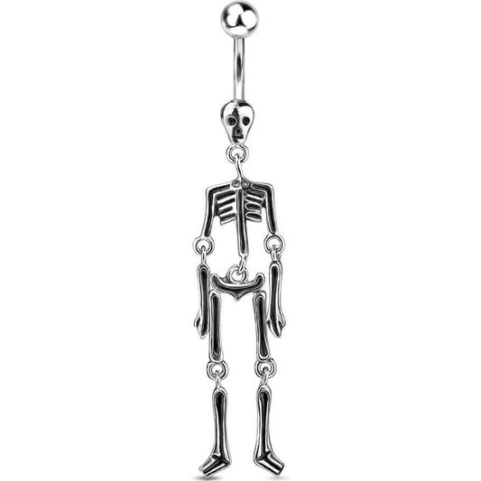 Piercing Nombril Pendentif Squelette