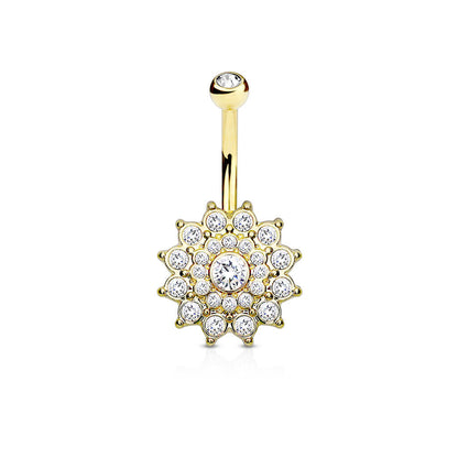 Piercing Nombril Dahlia Zircone