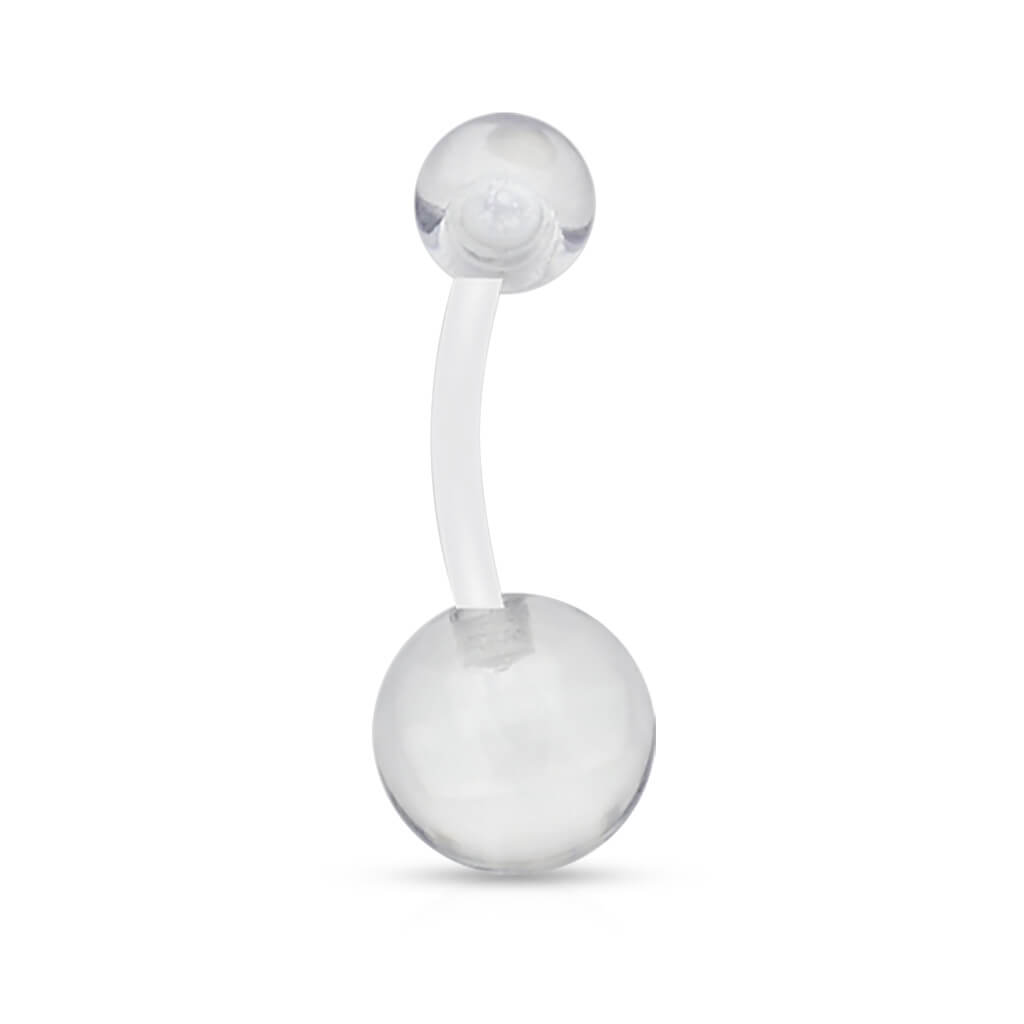 Acrylic Belly Button Piercing Transparent Acrylic Ball