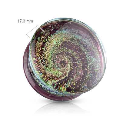 Verre Plug Verre Galaxy Swirl