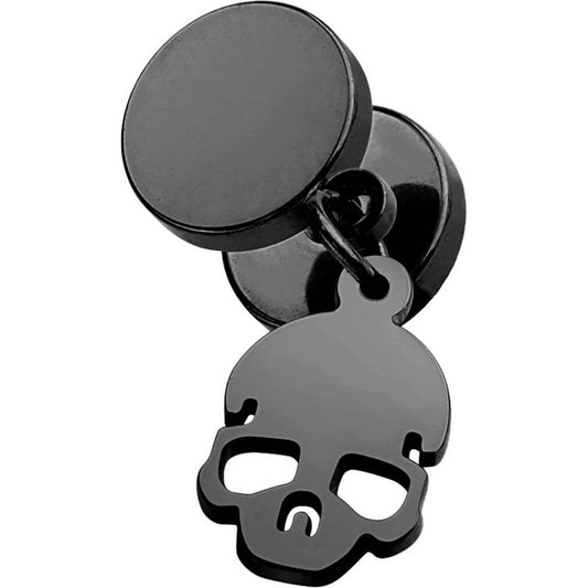 Fake Plug Skull dangle Internally Threaded