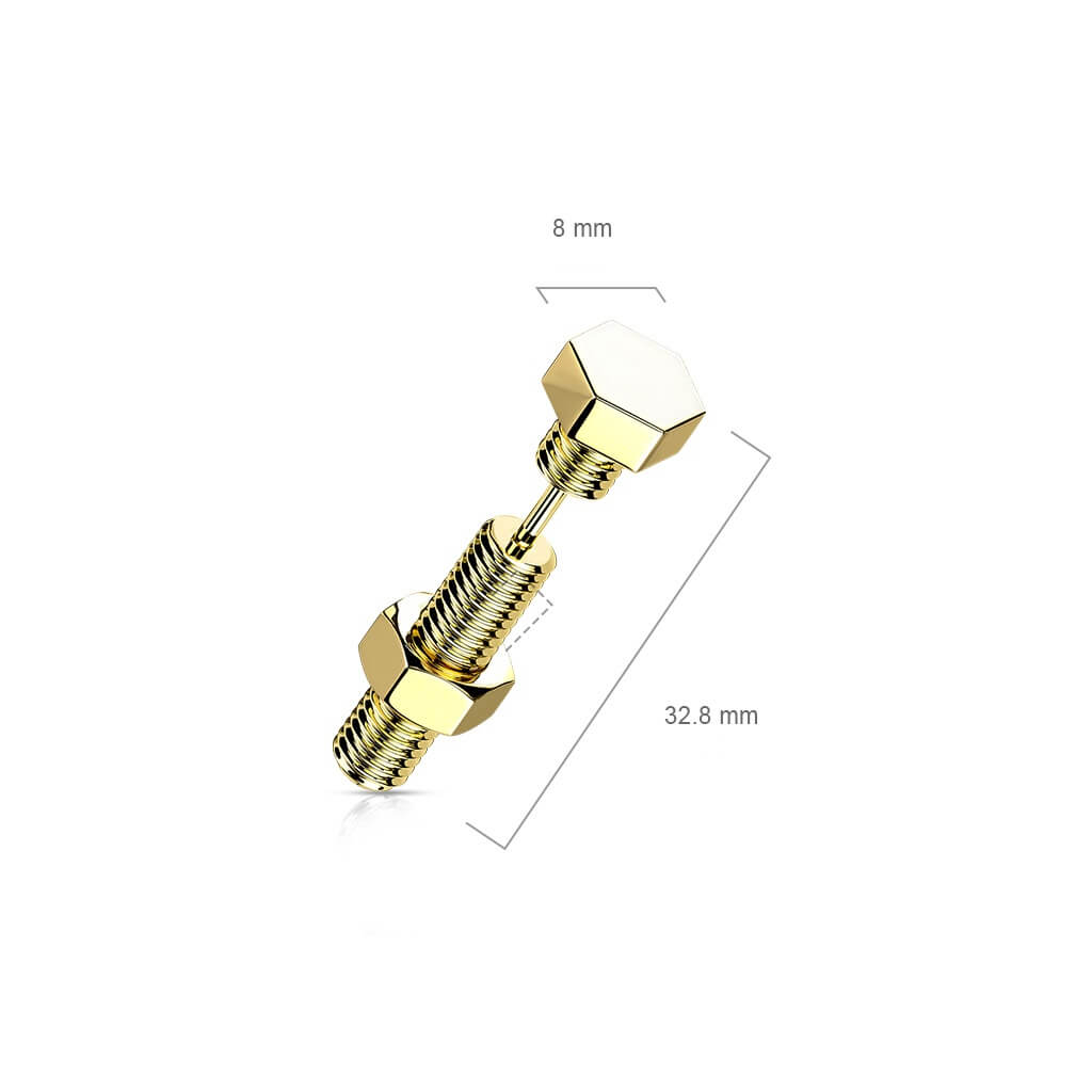 Fake Plug Screw Internally Threaded