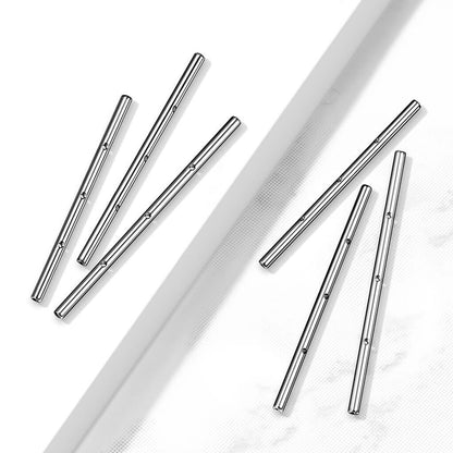 industrial bar with a 3 holes Internally Threaded