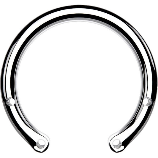 Titanium horseshoe pin with 4 holes Internally Threaded