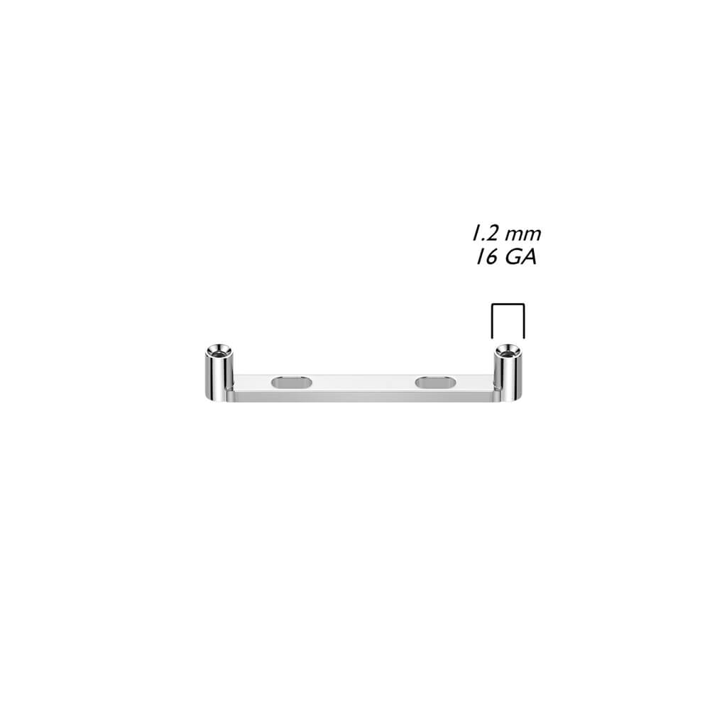 Titanium Surface Barbell Flat Surface Barbell Internally Threaded