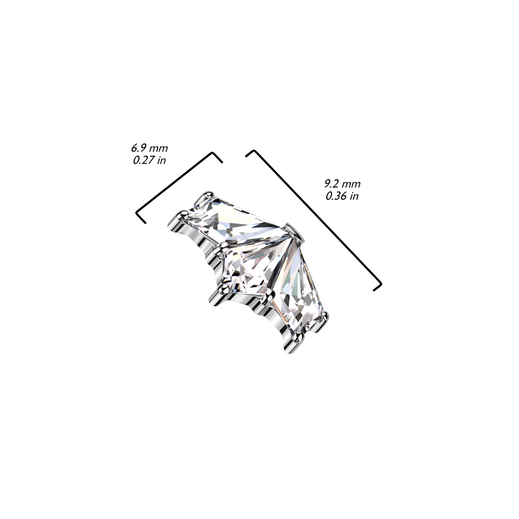 top fan 3 zirconias Internally Threaded