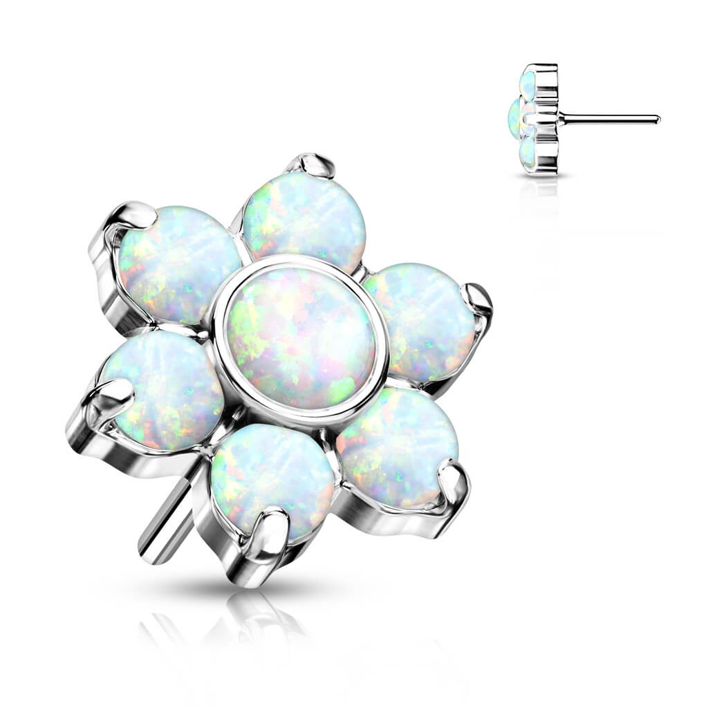 Titan Top Blume Opal Silber Push-In