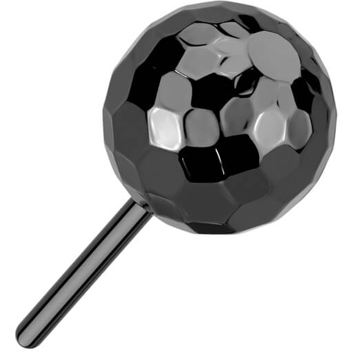 Titanium top multi-faceted ball Push-In