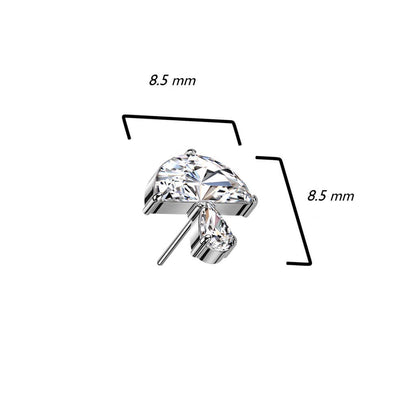 Titan Top Pilz Zirkonia Push-In