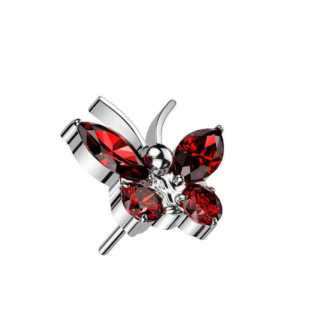 Embout Embout Papillon Zircone Enfoncer