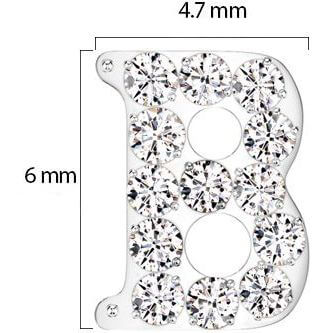 Titane Embout Alphabet Initial Zircone Enfoncer