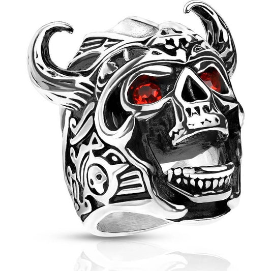 Totenkopf Zirkonia Silber