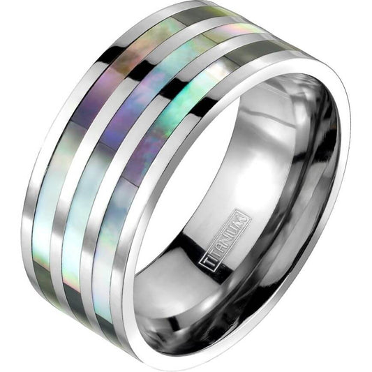 Titanium Triple Abalone Silver