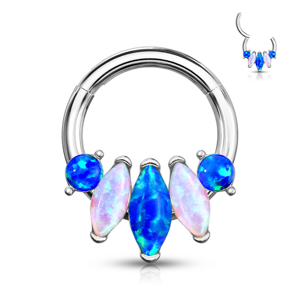 Ring Marquise Schliff 5 Opal Clicker