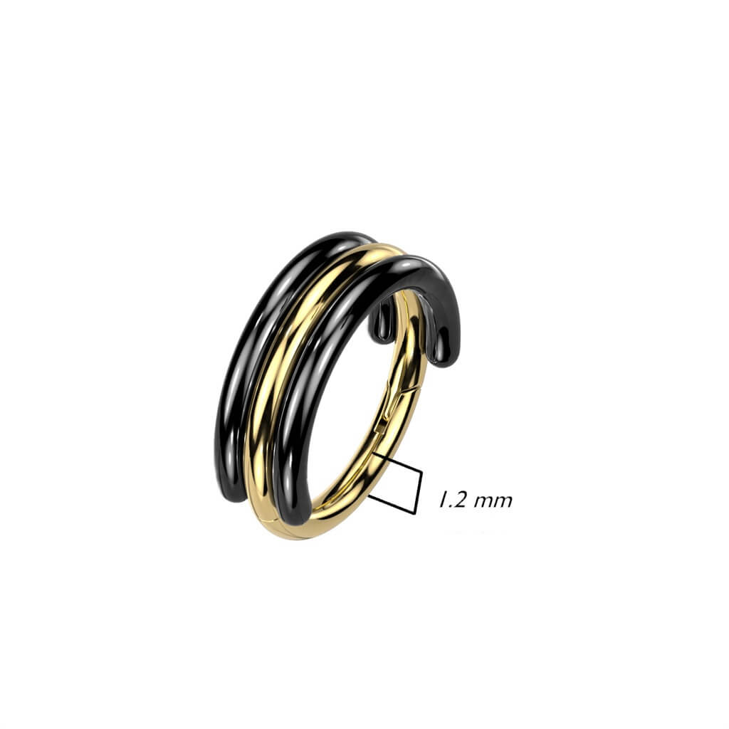 Titanium Ring Two-coloured Clicker