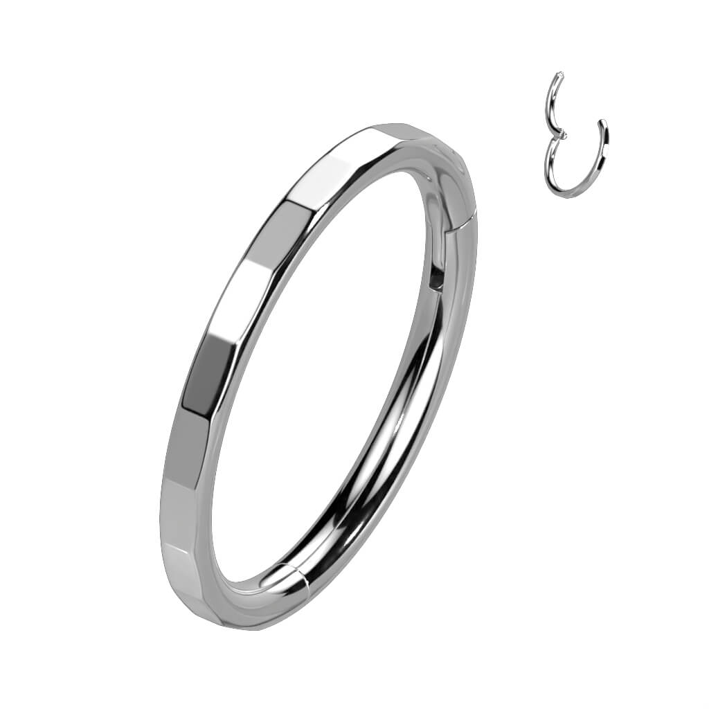 Titanium Ring Facets Clicker