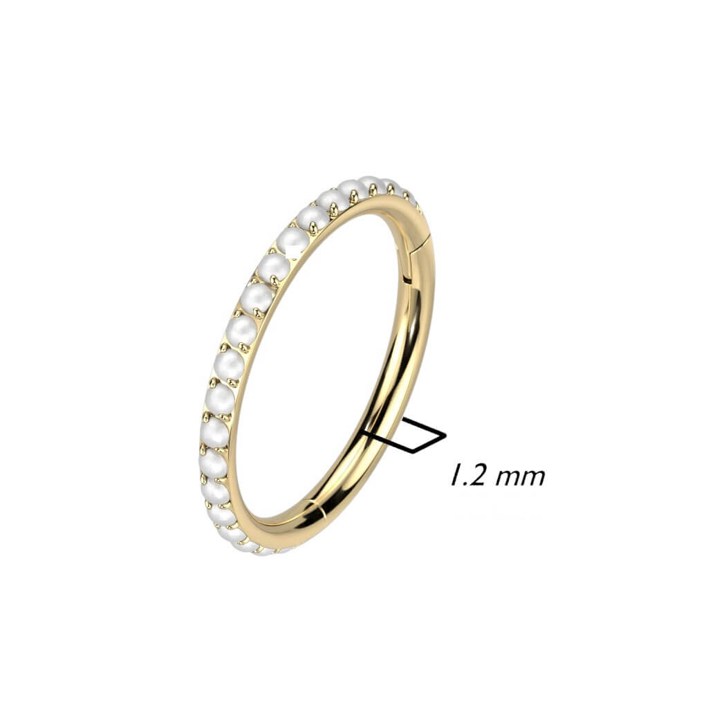 Titanium Ring Zirconia Clicker