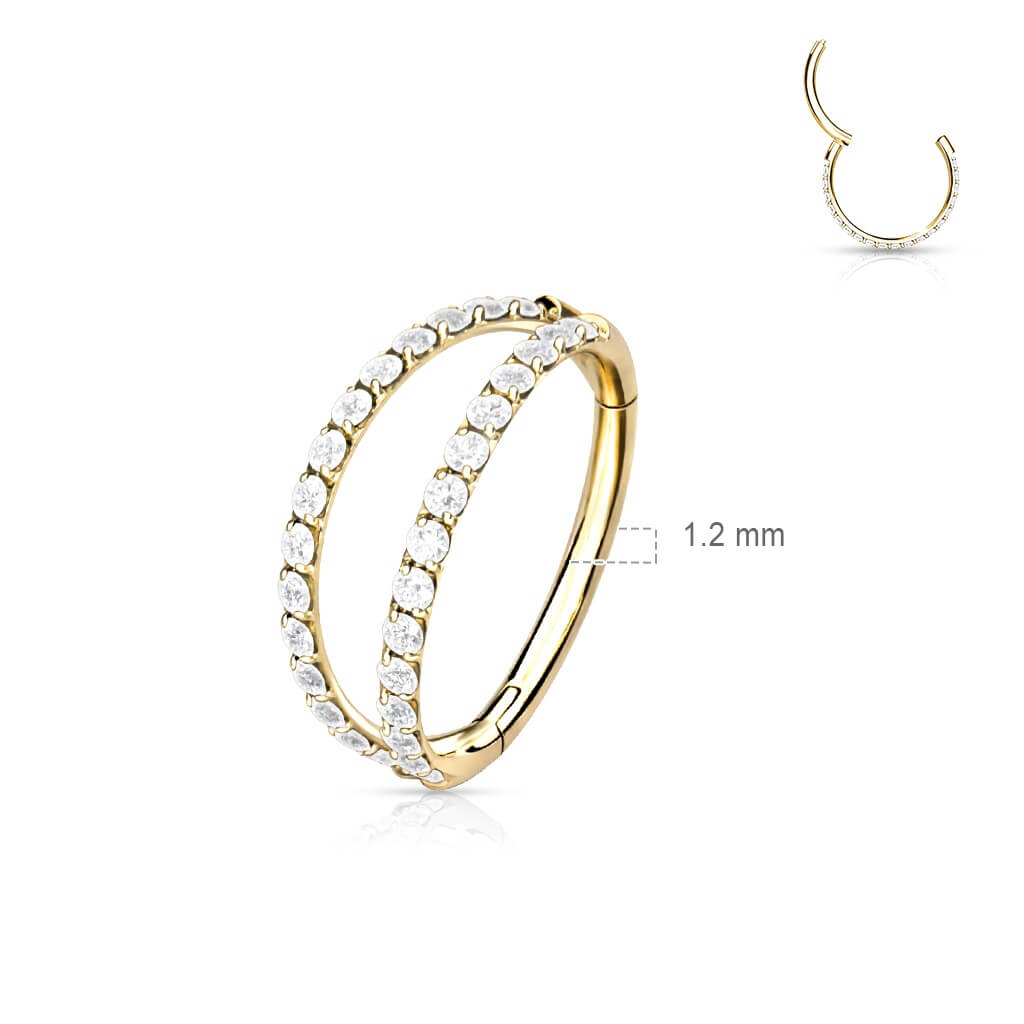 Titanium Ring Zirconia Clicker